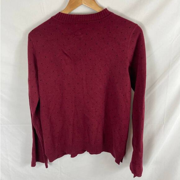 Michael Stars Reversible Dot Cotton Blend Sweater size Medium - Picture 5 of 5